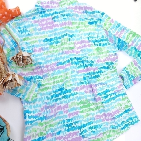 ICIKÜLS Knit Golf Tennis Exercise Top Open Mesh ½ Sleeve  Sz XL - Picture 4 of 16